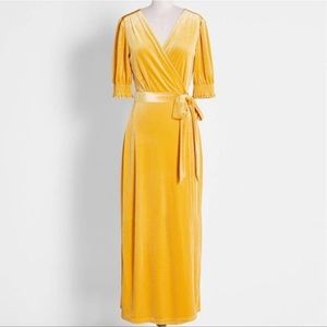 ModCloth velvet maxi dress